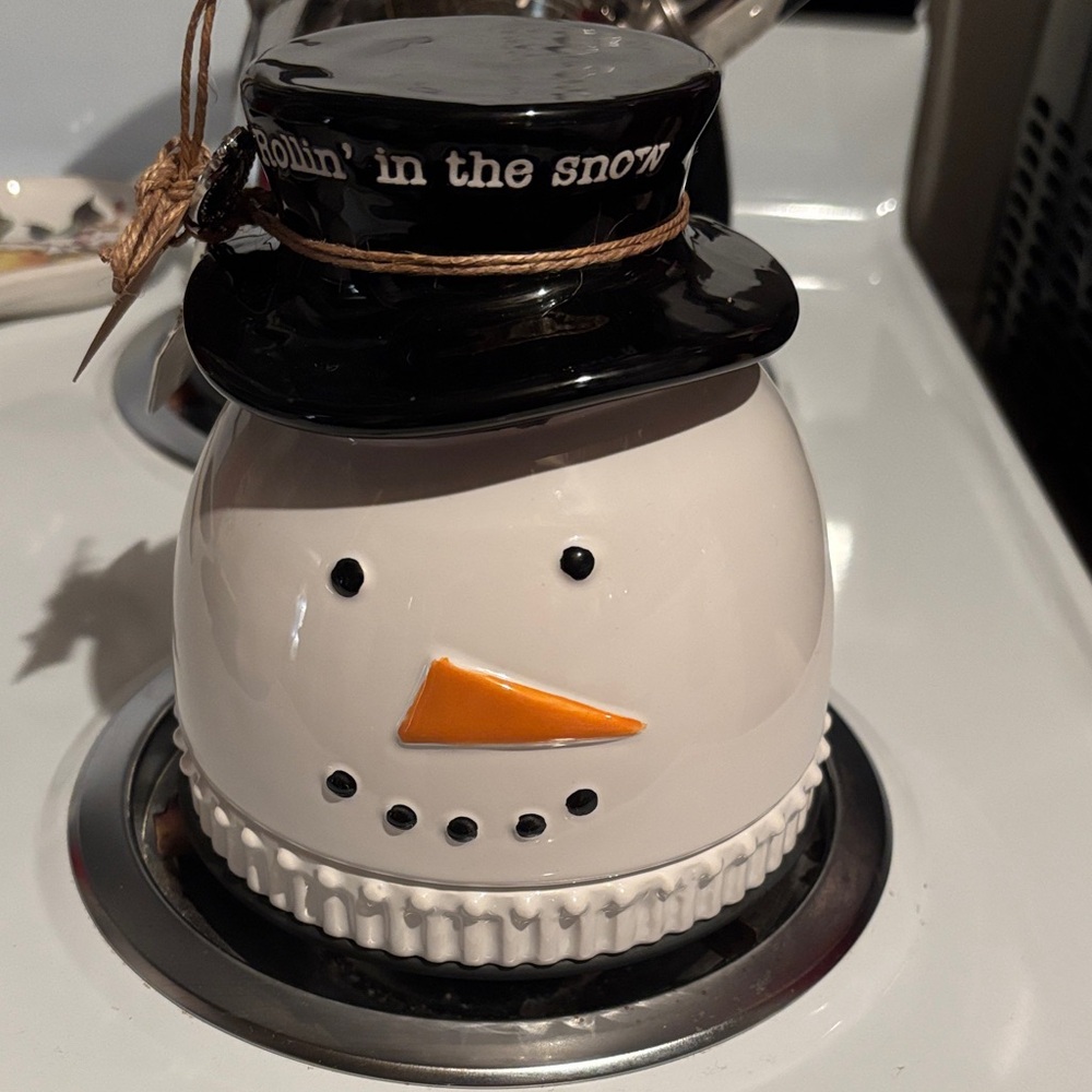 mudpie Snowman Cheeseball set with cheese knife